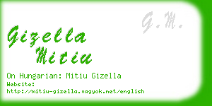 gizella mitiu business card